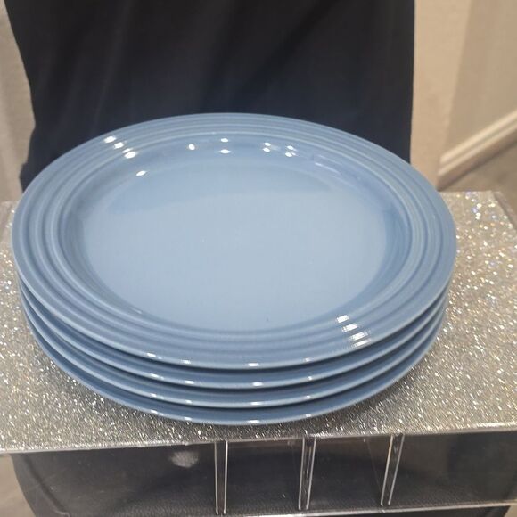 Le Creuset Salad Plates Set Of 4- Chambray Blue - Picture 7 of 9